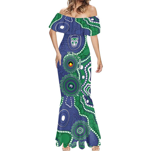 Warriors NAIDOC Week 2026 Personalised Mermaid Dress 50 Years of Deadly Aboriginal Art
