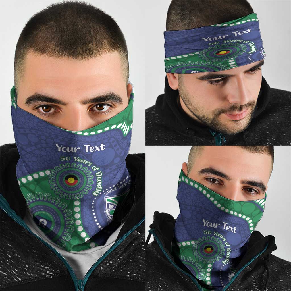 Warriors NAIDOC Week 2026 Personalised Neck Gaiter 50 Years of Deadly Aboriginal Art