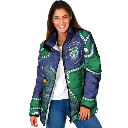 Warriors NAIDOC Week 2026 Personalised Padded Jacket 50 Years of Deadly Aboriginal Art