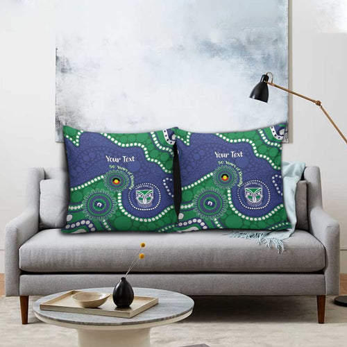 Warriors NAIDOC Week 2026 Personalised Pillow Cover 50 Years of Deadly Aboriginal Art