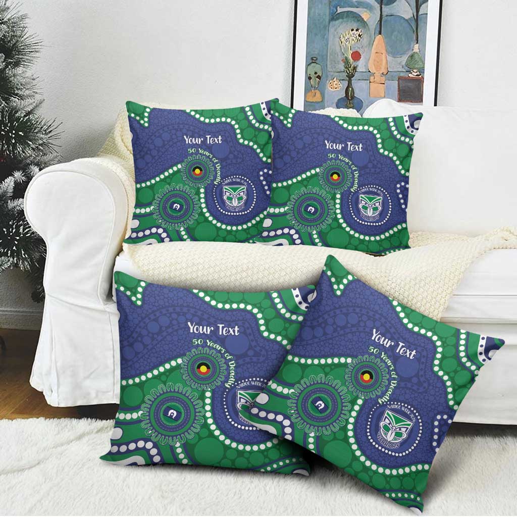 Warriors NAIDOC Week 2026 Personalised Pillow Cover 50 Years of Deadly Aboriginal Art