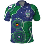 Warriors NAIDOC Week 2026 Personalised Polo Shirt 50 Years of Deadly Aboriginal Art