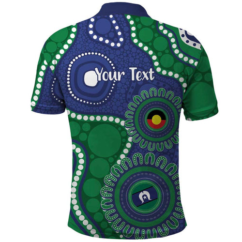 Warriors NAIDOC Week 2026 Personalised Polo Shirt 50 Years of Deadly Aboriginal Art