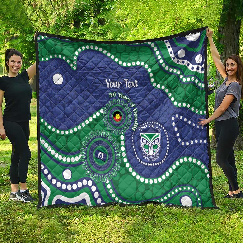 Warriors NAIDOC Week 2026 Personalised Quilt 50 Years of Deadly Aboriginal Art