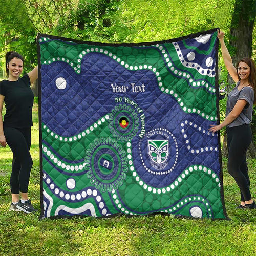 Warriors NAIDOC Week 2026 Personalised Quilt 50 Years of Deadly Aboriginal Art