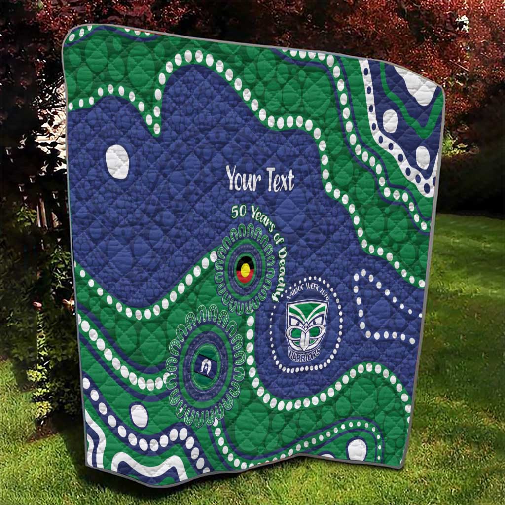 Warriors NAIDOC Week 2026 Personalised Quilt 50 Years of Deadly Aboriginal Art