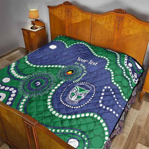 Warriors NAIDOC Week 2026 Personalised Quilt 50 Years of Deadly Aboriginal Art