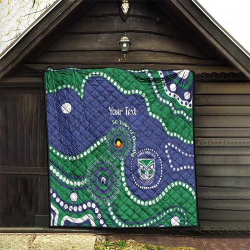 Warriors NAIDOC Week 2026 Personalised Quilt 50 Years of Deadly Aboriginal Art