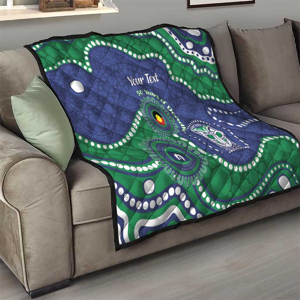 Warriors NAIDOC Week 2026 Personalised Quilt 50 Years of Deadly Aboriginal Art