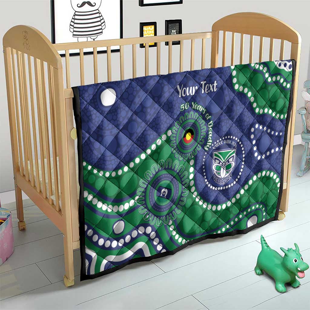 Warriors NAIDOC Week 2026 Personalised Quilt 50 Years of Deadly Aboriginal Art