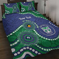 Warriors NAIDOC Week 2026 Personalised Quilt Bed Set 50 Years of Deadly Aboriginal Art