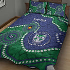 Warriors NAIDOC Week 2026 Personalised Quilt Bed Set 50 Years of Deadly Aboriginal Art