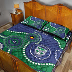 Warriors NAIDOC Week 2026 Personalised Quilt Bed Set 50 Years of Deadly Aboriginal Art