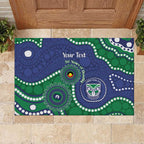 Warriors NAIDOC Week 2026 Personalised Rubber Doormat 50 Years of Deadly Aboriginal Art