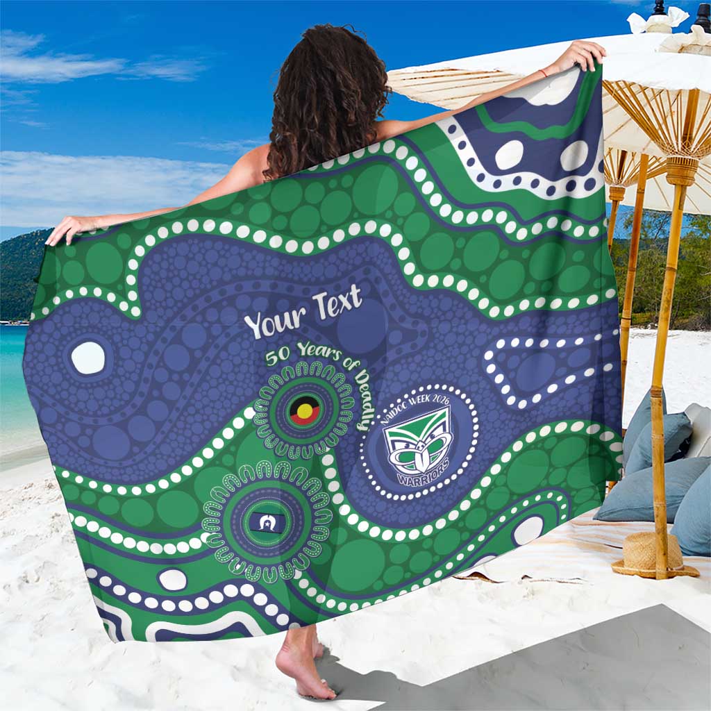 Warriors NAIDOC Week 2026 Personalised Sarong 50 Years of Deadly Aboriginal Art