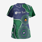 Warriors NAIDOC Week 2026 Personalised Scrub Top 50 Years of Deadly Aboriginal Art