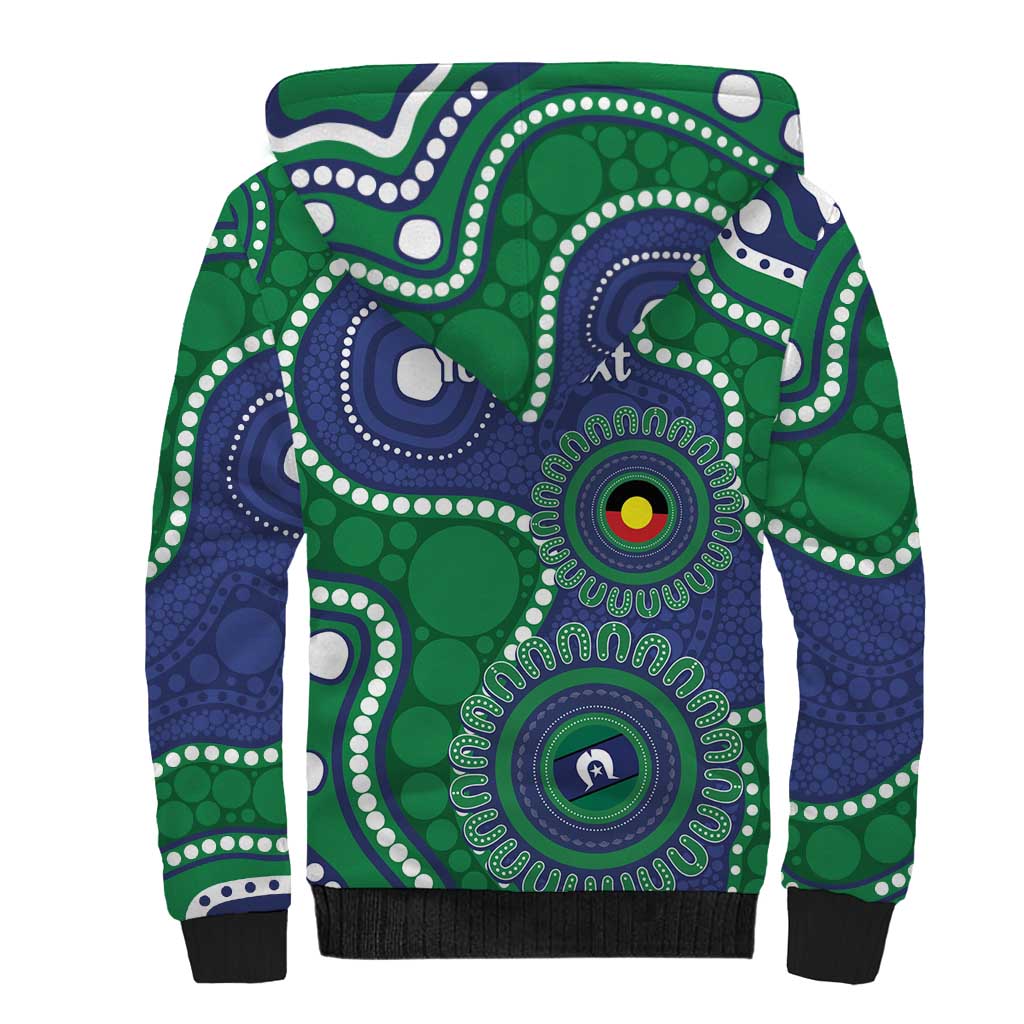 Warriors NAIDOC Week 2026 Personalised Sherpa Hoodie 50 Years of Deadly Aboriginal Art