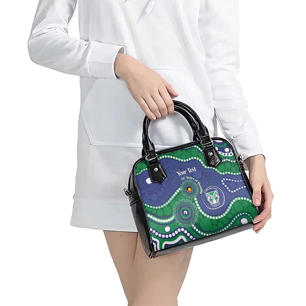 Warriors NAIDOC Week 2026 Personalised Shoulder Handbag 50 Years of Deadly Aboriginal Art