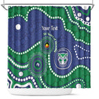 Warriors NAIDOC Week 2026 Personalised Shower Curtain 50 Years of Deadly Aboriginal Art