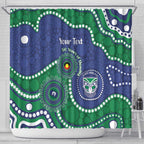 Warriors NAIDOC Week 2026 Personalised Shower Curtain 50 Years of Deadly Aboriginal Art