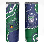 Warriors NAIDOC Week 2026 Personalised Skinny Tumbler 50 Years of Deadly Aboriginal Art