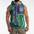 Warriors NAIDOC Week 2026 Personalised Sleeveless Hoodie 50 Years of Deadly Aboriginal Art