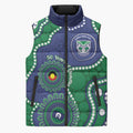 Warriors NAIDOC Week 2026 Personalised Sleeveless Puffer Jacket 50 Years of Deadly Aboriginal Art