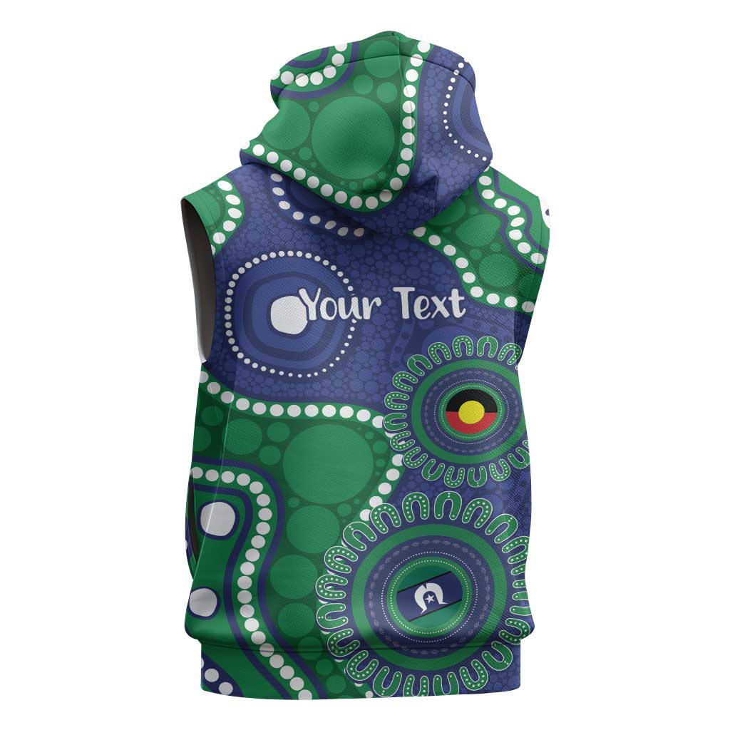 Warriors NAIDOC Week 2026 Personalised Sleeveless Zip Hoodie 50 Years of Deadly Aboriginal Art