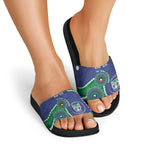Warriors NAIDOC Week 2026 Personalised Slide Sandals 50 Years of Deadly Aboriginal Art