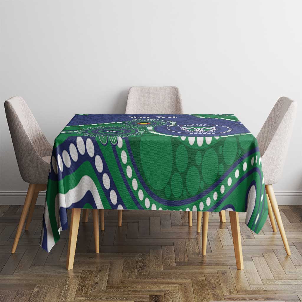 Warriors NAIDOC Week 2026 Personalised Tablecloth 50 Years of Deadly Aboriginal Art