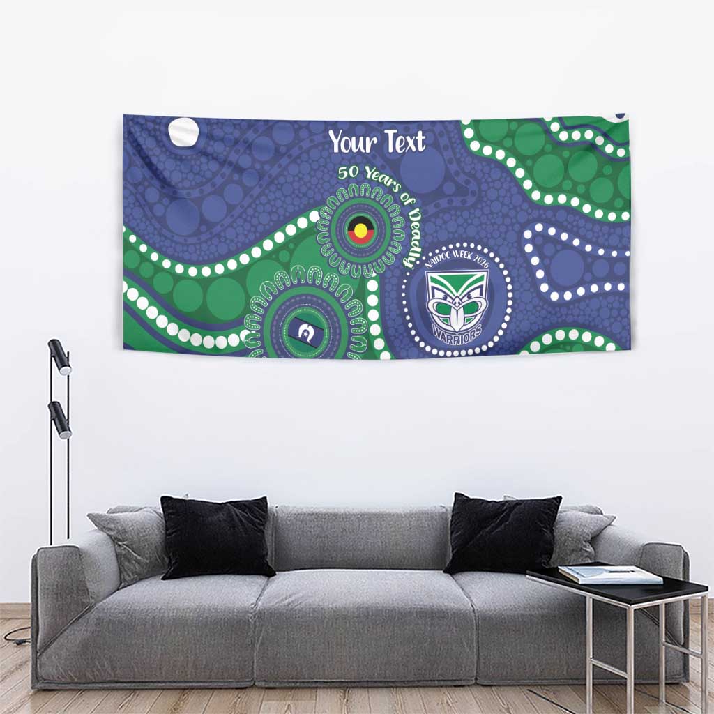 Warriors NAIDOC Week 2026 Personalised Tapestry 50 Years of Deadly Aboriginal Art