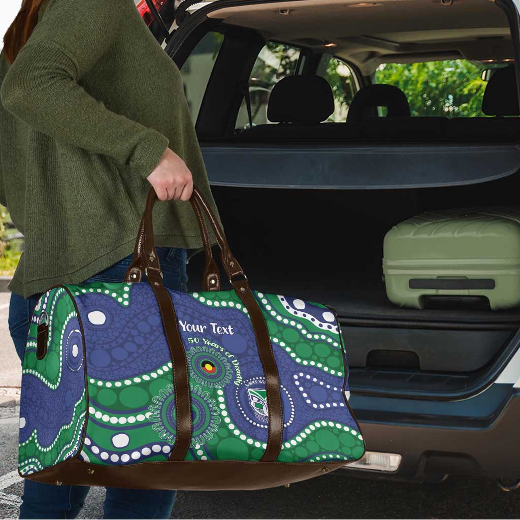 Warriors NAIDOC Week 2026 Personalised Travel Bag 50 Years of Deadly Aboriginal Art