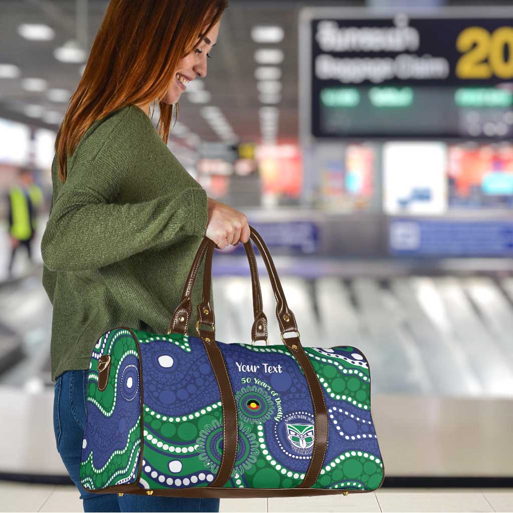 Warriors NAIDOC Week 2026 Personalised Travel Bag 50 Years of Deadly Aboriginal Art