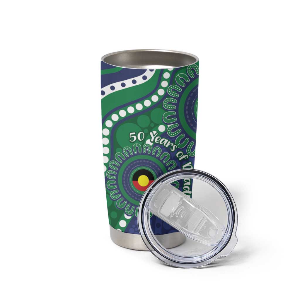 Warriors NAIDOC Week 2026 Personalised Tumbler Cup 50 Years of Deadly Aboriginal Art
