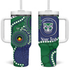 Warriors NAIDOC Week 2026 Personalised Tumbler With Handle 50 Years of Deadly Aboriginal Art