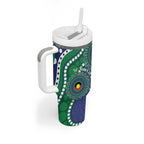 Warriors NAIDOC Week 2026 Personalised Tumbler With Handle 50 Years of Deadly Aboriginal Art