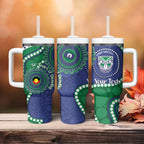 Warriors NAIDOC Week 2026 Personalised Tumbler With Handle 50 Years of Deadly Aboriginal Art