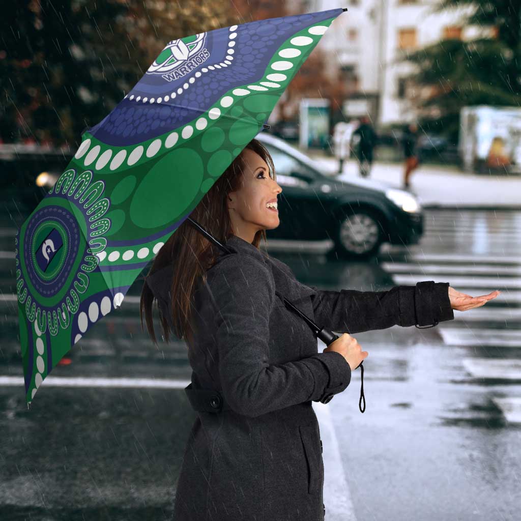 Warriors NAIDOC Week 2026 Personalised Umbrella 50 Years of Deadly Aboriginal Art