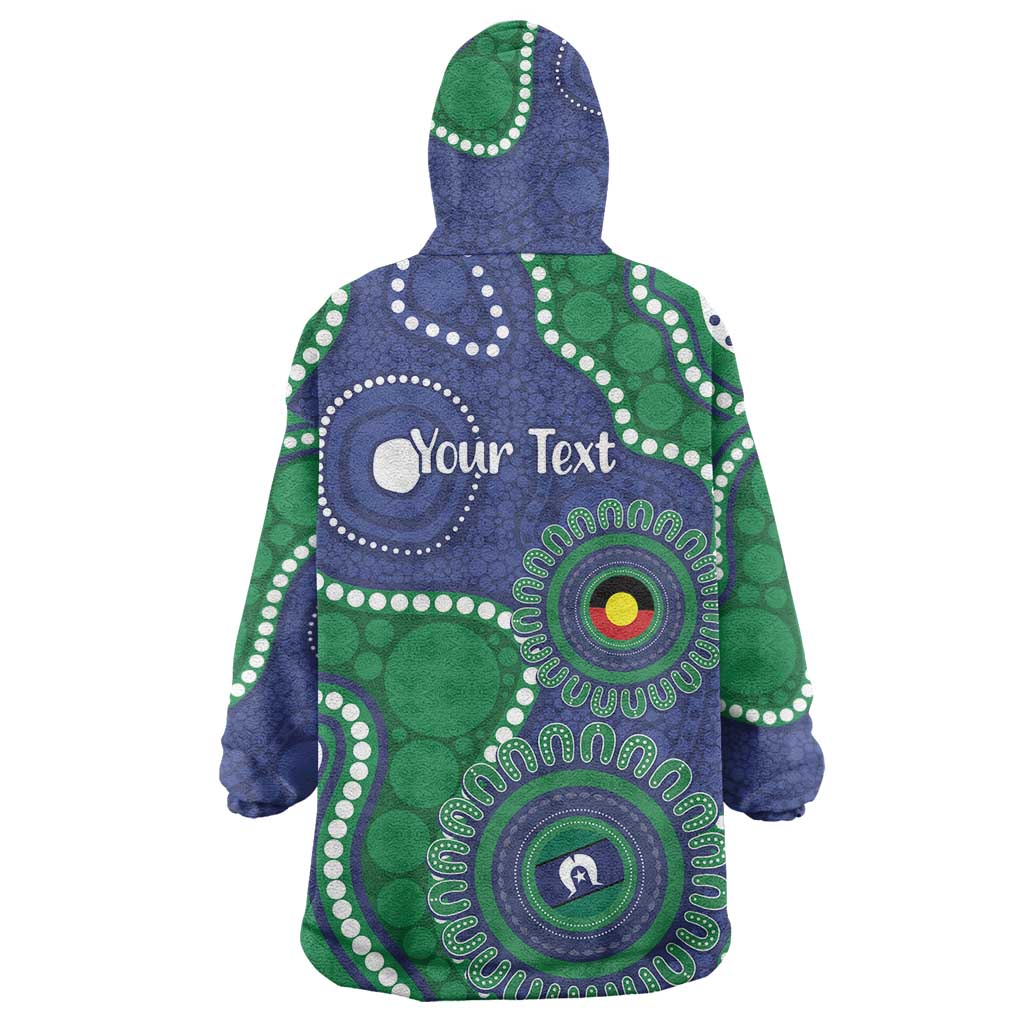 Warriors NAIDOC Week 2026 Personalised Wearable Blanket Hoodie 50 Years of Deadly Aboriginal Art