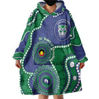 Warriors NAIDOC Week 2026 Personalised Wearable Blanket Hoodie 50 Years of Deadly Aboriginal Art