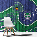 Warriors NAIDOC Week 2026 Personalised Window Curtain 50 Years of Deadly Aboriginal Art