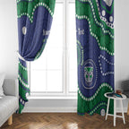 Warriors NAIDOC Week 2026 Personalised Window Curtain 50 Years of Deadly Aboriginal Art