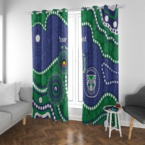 Warriors NAIDOC Week 2026 Personalised Window Curtain 50 Years of Deadly Aboriginal Art