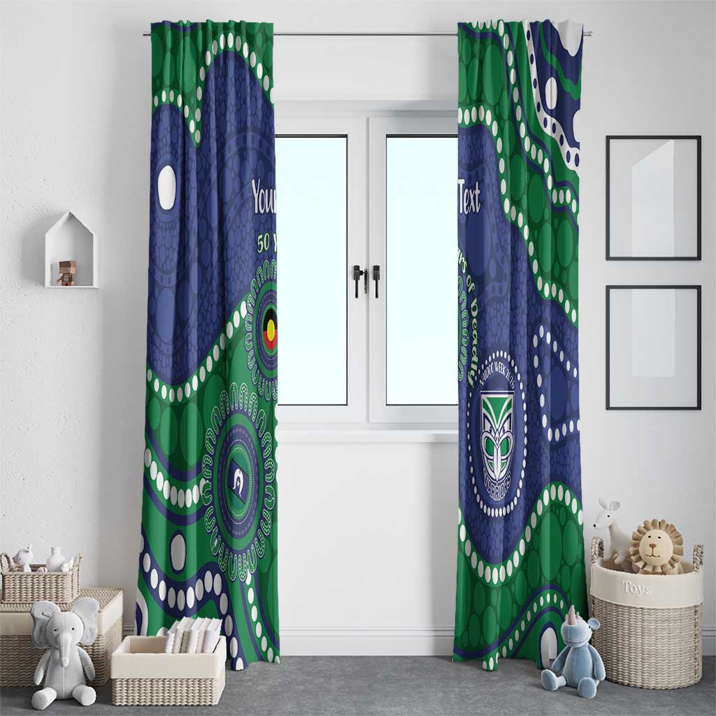 Warriors NAIDOC Week 2026 Personalised Window Curtain 50 Years of Deadly Aboriginal Art