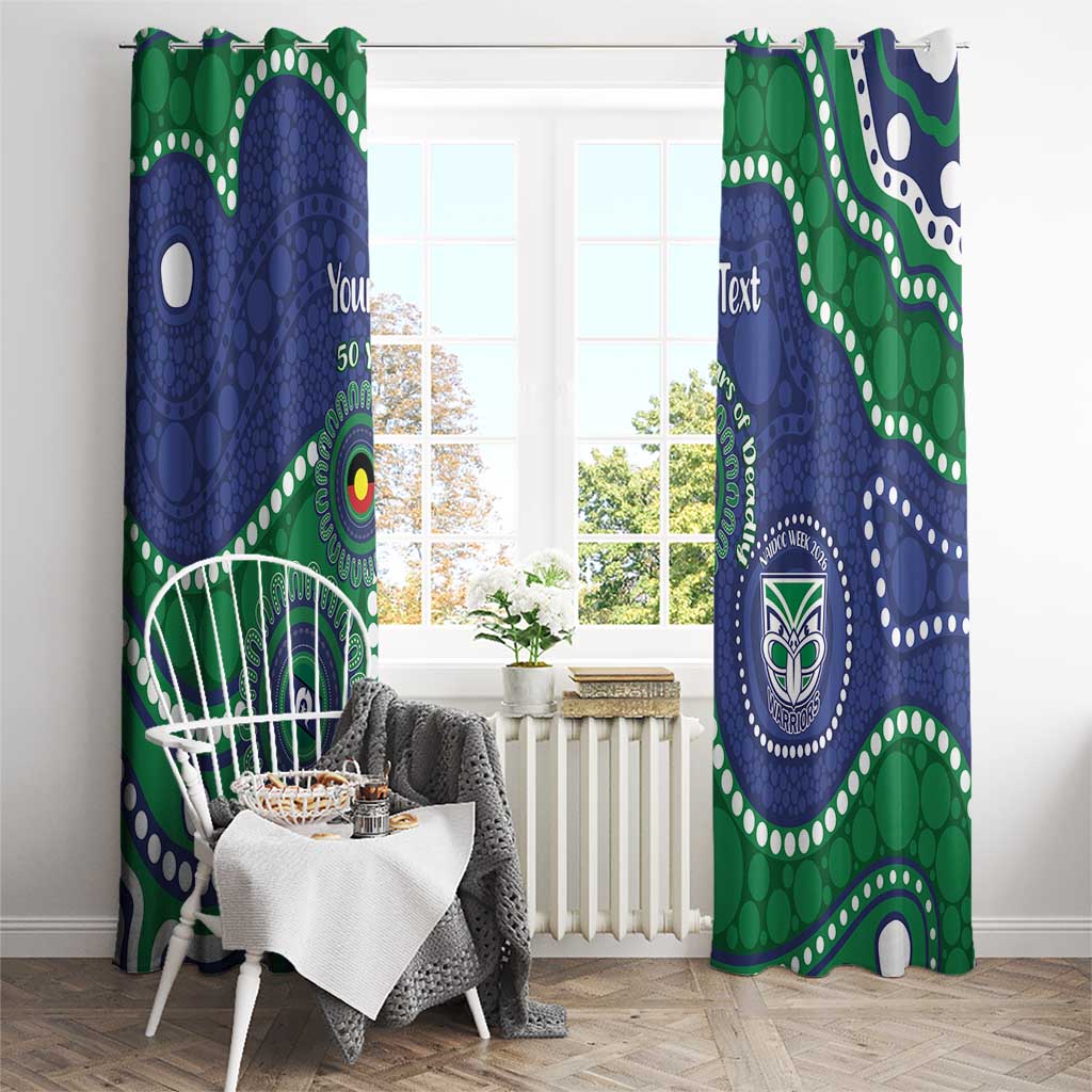 Warriors NAIDOC Week 2026 Personalised Window Curtain 50 Years of Deadly Aboriginal Art
