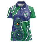 Warriors NAIDOC Week 2026 Personalised Women Polo Shirt 50 Years of Deadly Aboriginal Art