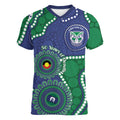 Warriors NAIDOC Week 2026 Personalised Women V-Neck T-Shirt 50 Years of Deadly Aboriginal Art