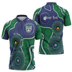 Warriors NAIDOC Week 2026 Personalised Zipper Polo Shirt 50 Years of Deadly Aboriginal Art