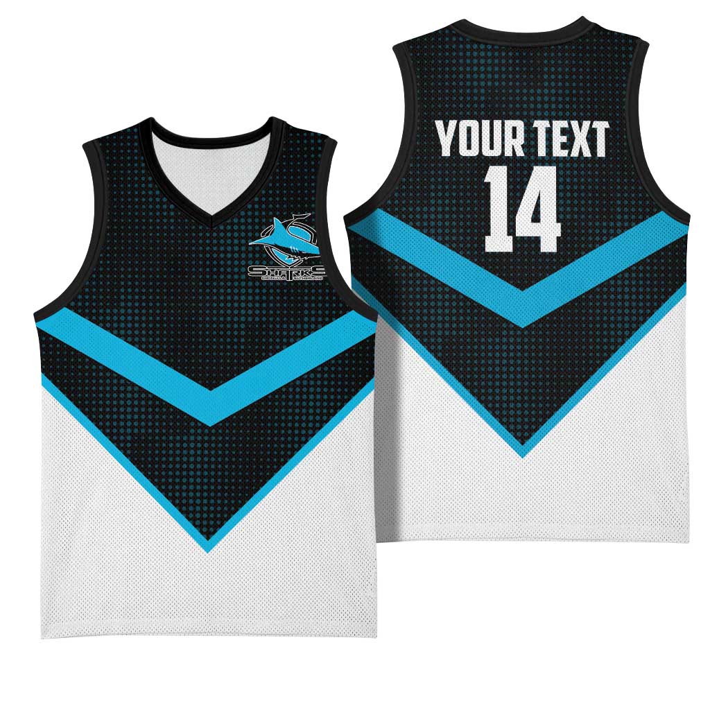 Cronulla-Sutherland Sharks Custom Basketball Jersey Go Sharkies 2026 Version