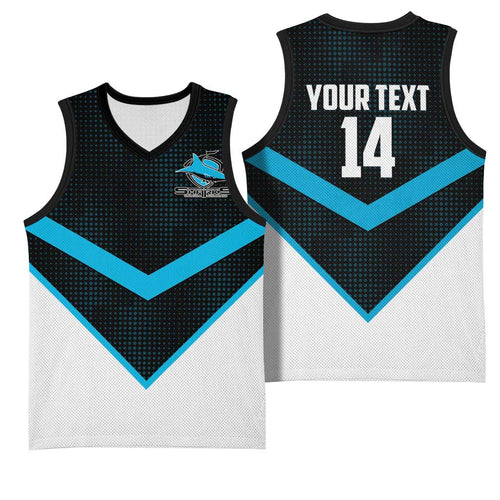 Cronulla-Sutherland Sharks Custom Basketball Jersey Go Sharkies 2026 Version
